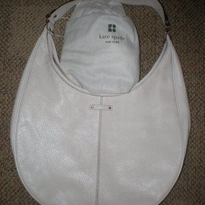 Kate Spade Hobo Shoulder Bag White Leather